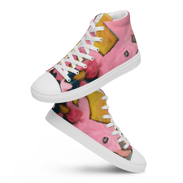 Abstract Art Women’s high top canvas shoes