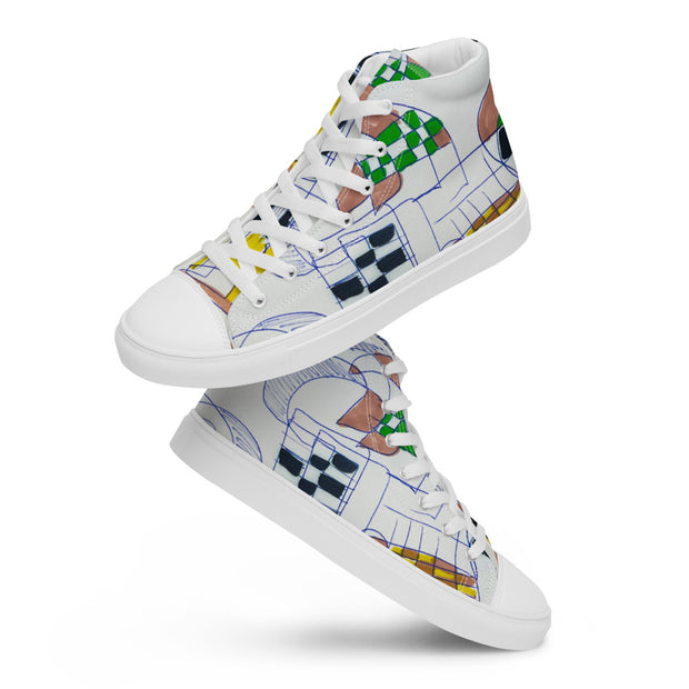 Women’s high top canvas shoes