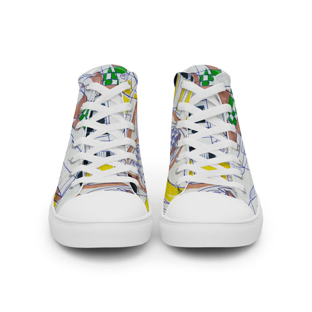 Women’s high top canvas shoes