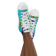 Women’s high top canvas shoes