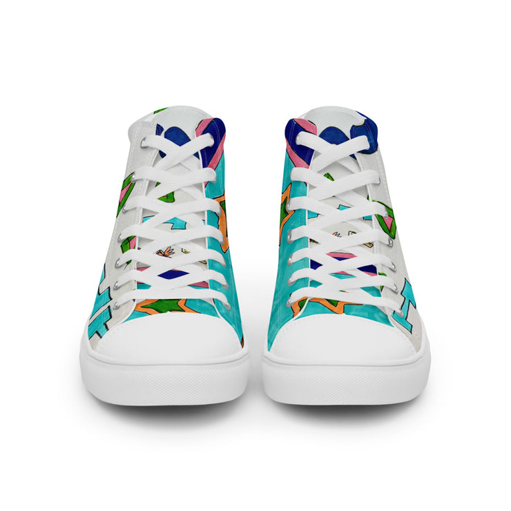 Women’s high top canvas shoes