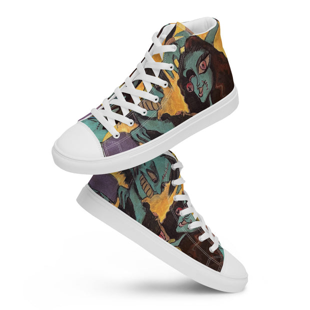 Women’s high top canvas shoes