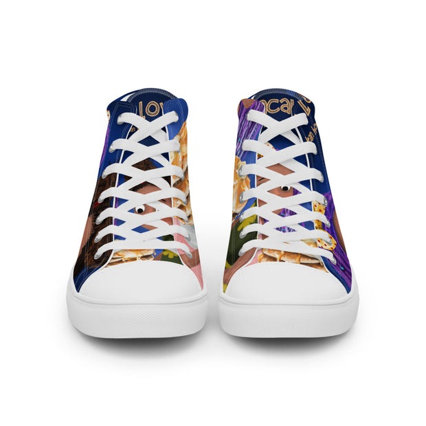 Women’s high top canvas shoes