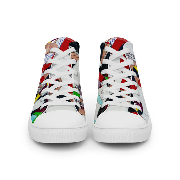 Women’s high top canvas shoes