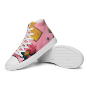 Abstract Art Women’s high top canvas shoes