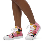 Abstract Art Women’s high top canvas shoes