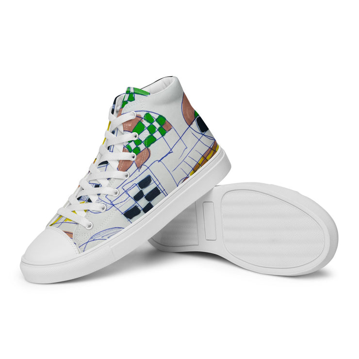 Women’s high top canvas shoes