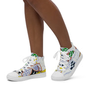 Women’s high top canvas shoes