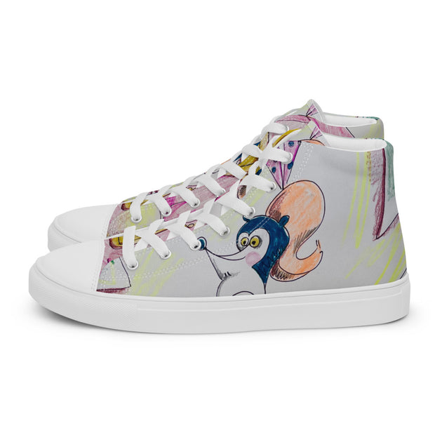 Women’s high top canvas shoes