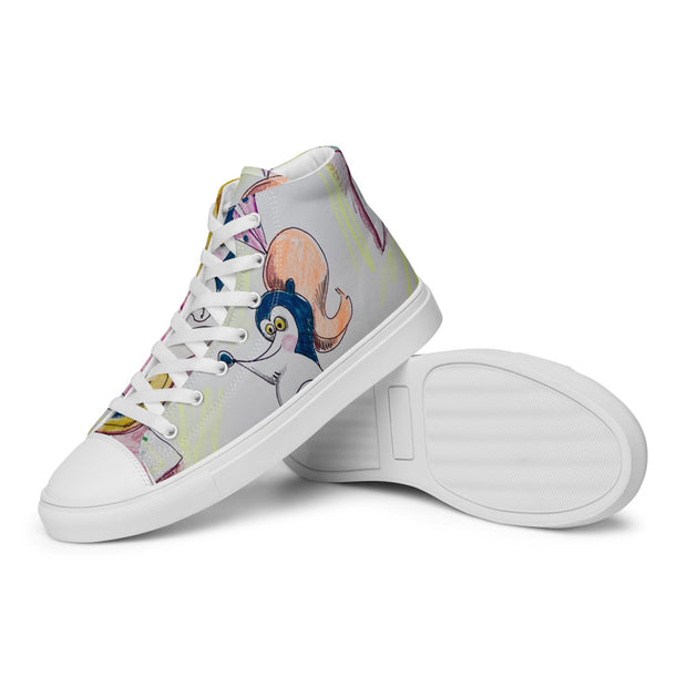 Women’s high top canvas shoes