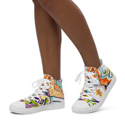 Women’s high top canvas shoes