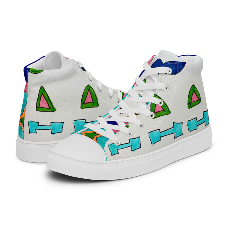 Women’s high top canvas shoes