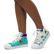 Women’s high top canvas shoes