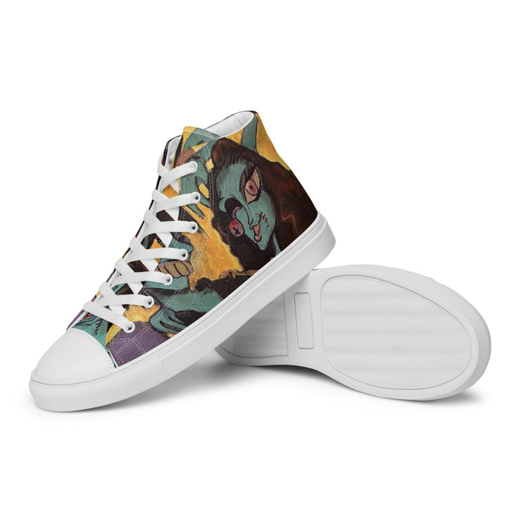 Women’s high top canvas shoes