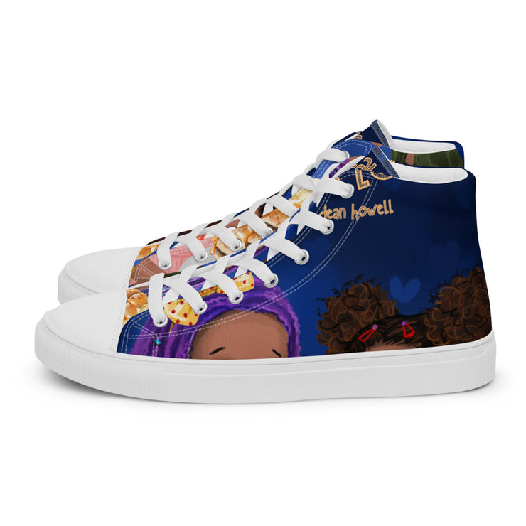 Women’s high top canvas shoes