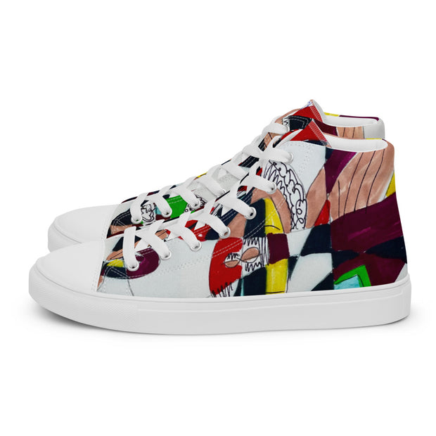 Women’s high top canvas shoes