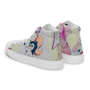 Women’s high top canvas shoes