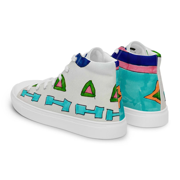 Women’s high top canvas shoes