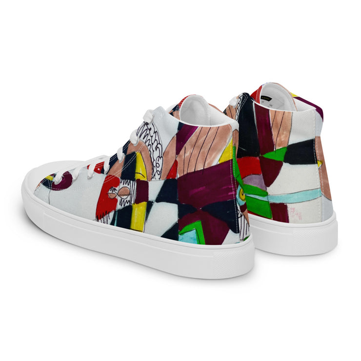 Women’s high top canvas shoes