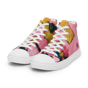 Abstract Art Women’s high top canvas shoes