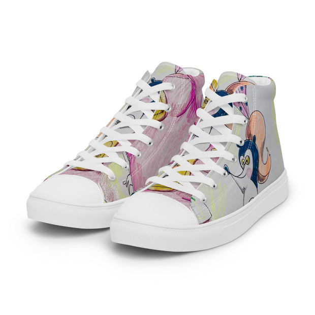 Women’s high top canvas shoes