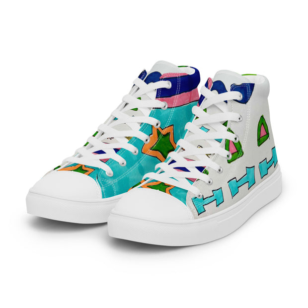 Women’s high top canvas shoes