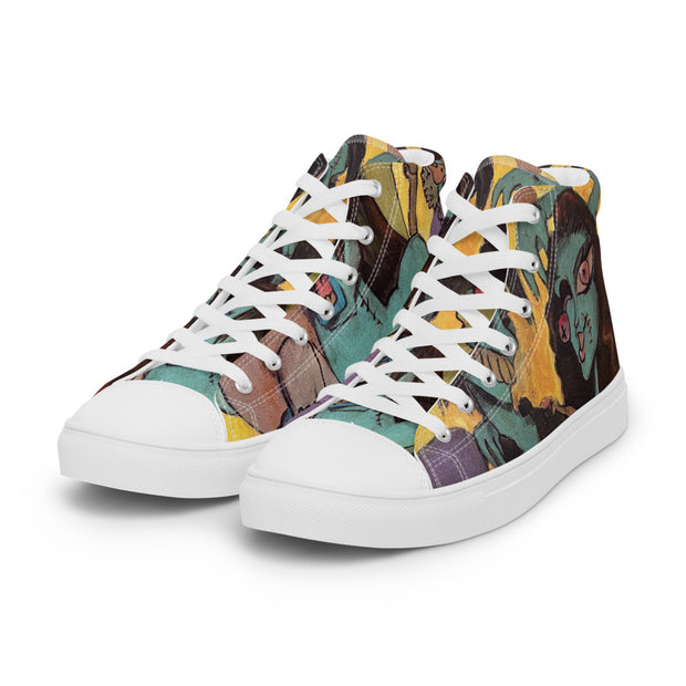 Women’s high top canvas shoes