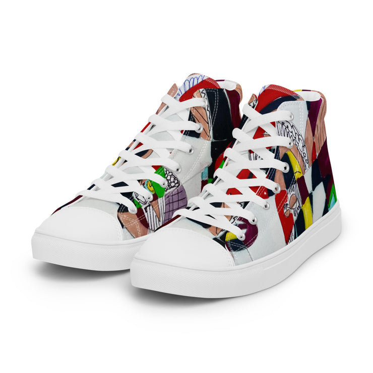 Women’s high top canvas shoes