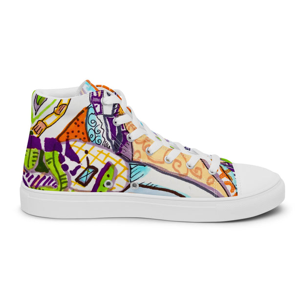 Women’s high top canvas shoes