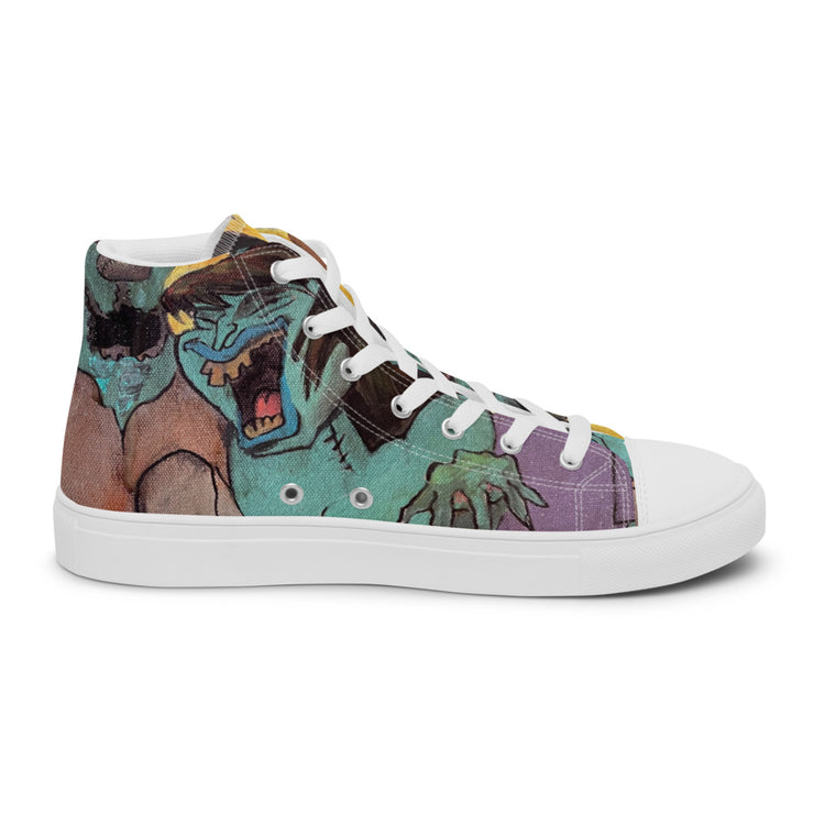 Women’s high top canvas shoes