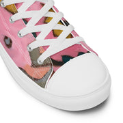 Abstract Art Women’s high top canvas shoes