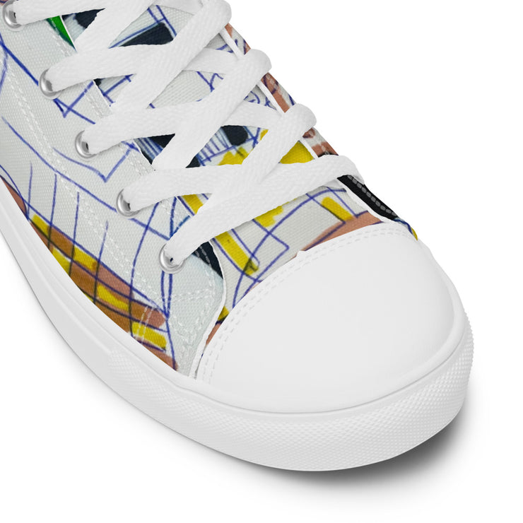 Women’s high top canvas shoes