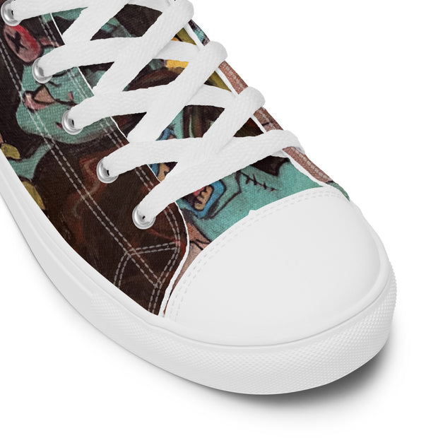 Women’s high top canvas shoes