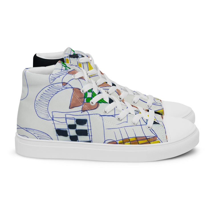 Women’s high top canvas shoes