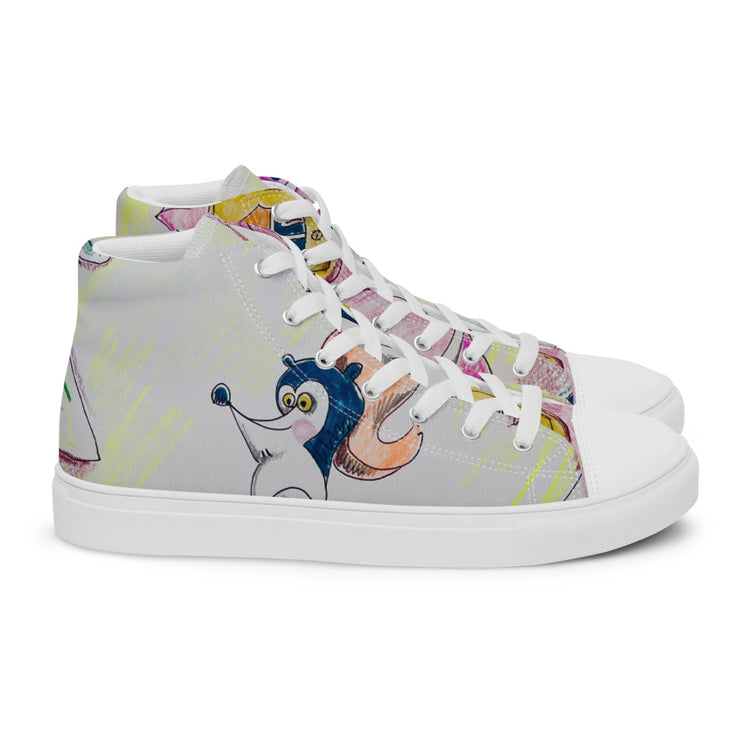 Women’s high top canvas shoes