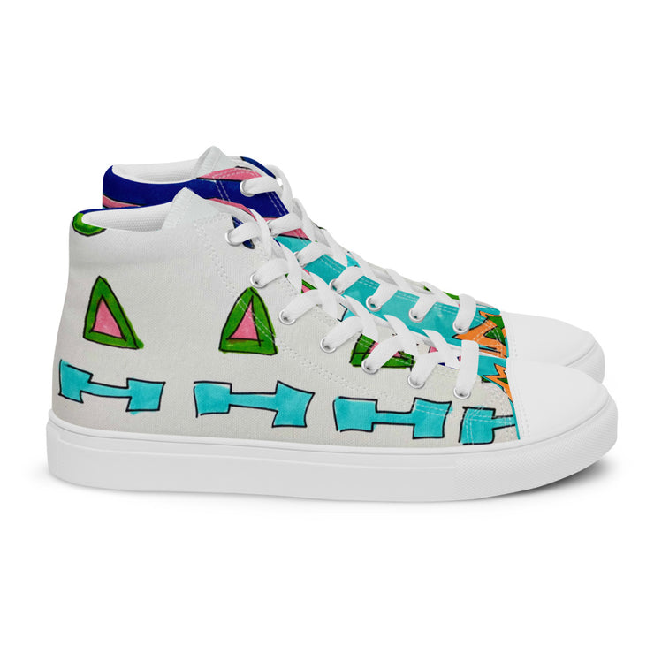 Women’s high top canvas shoes