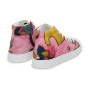 Abstract Art Women’s high top canvas shoes