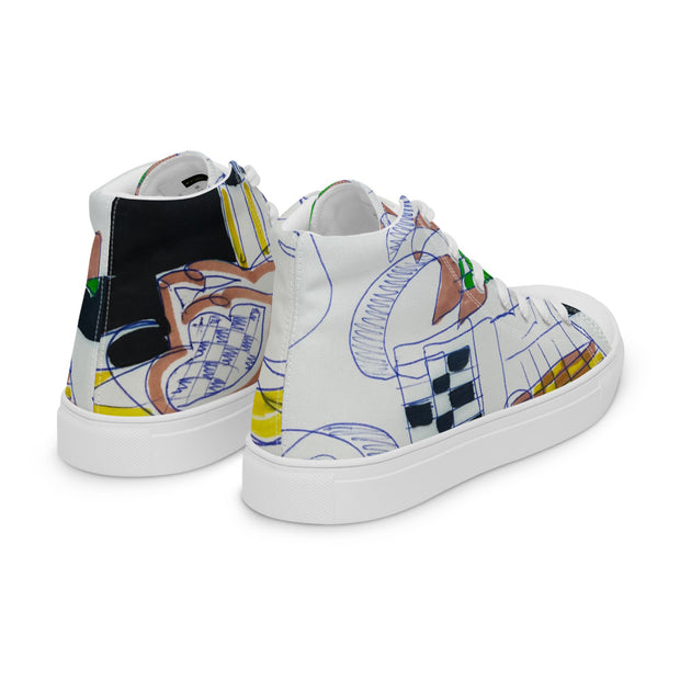 Women’s high top canvas shoes