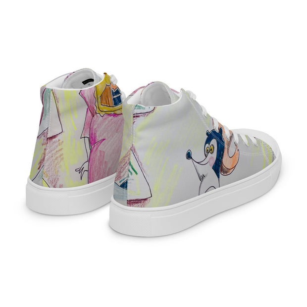 Women’s high top canvas shoes