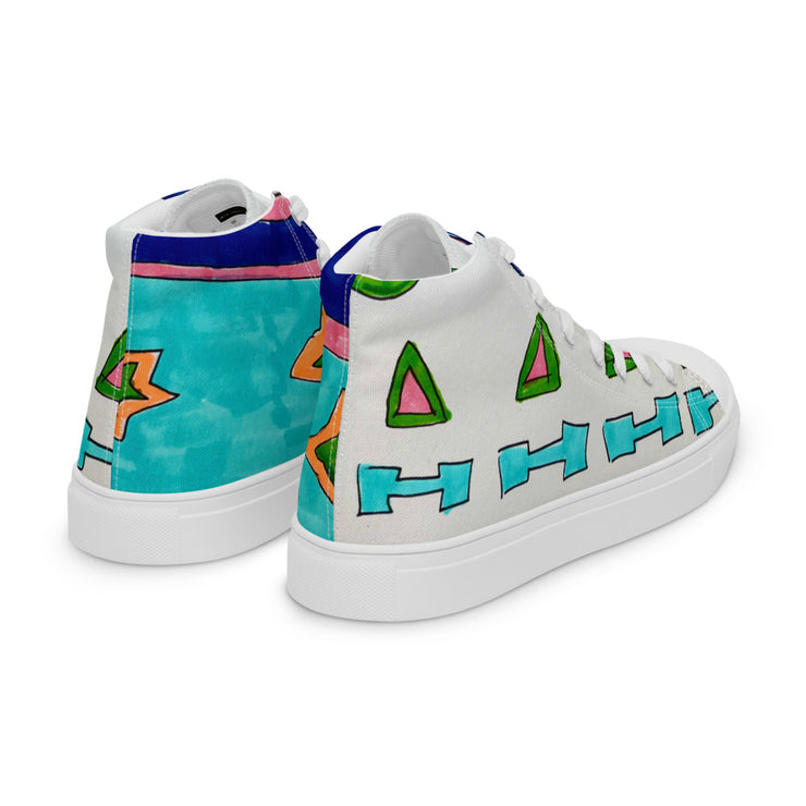 Women’s high top canvas shoes