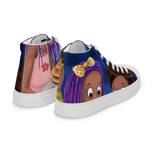 Women’s high top canvas shoes