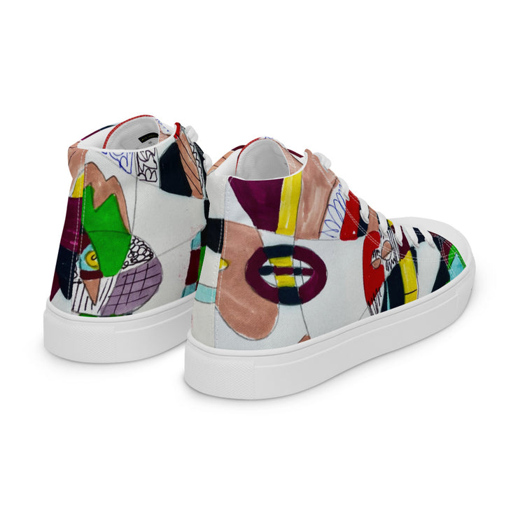 Women’s high top canvas shoes