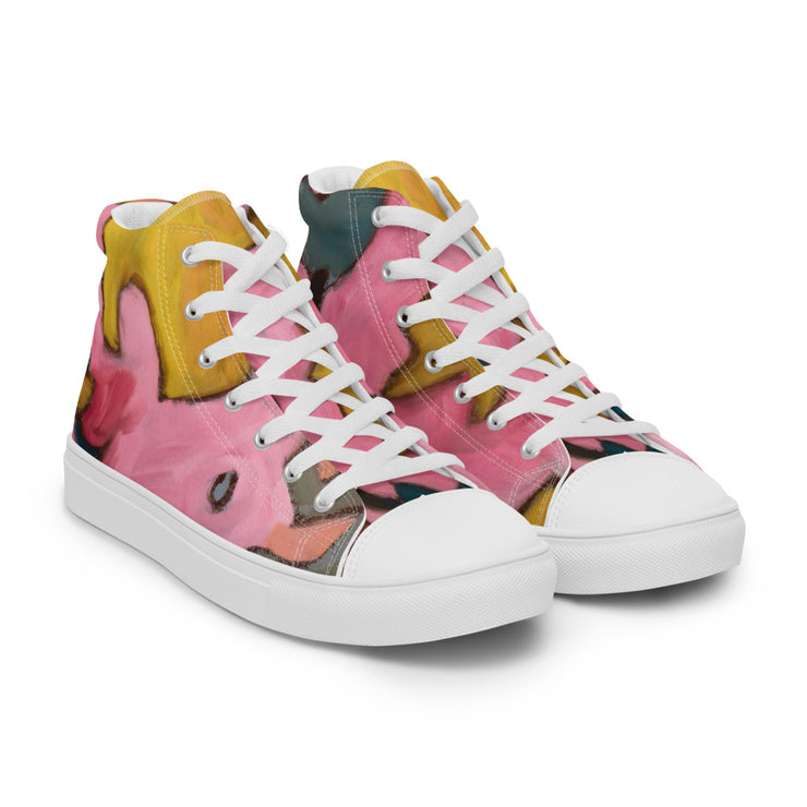 Abstract Art Women’s high top canvas shoes