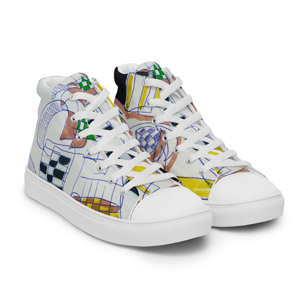 Women’s high top canvas shoes