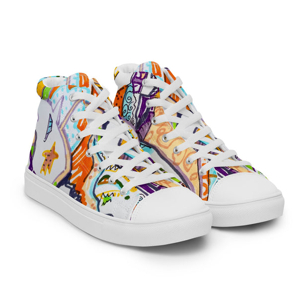 Women’s high top canvas shoes