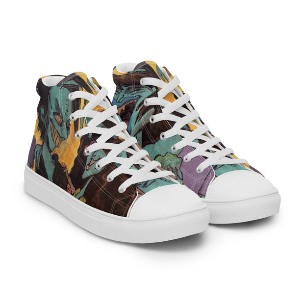 Women’s high top canvas shoes